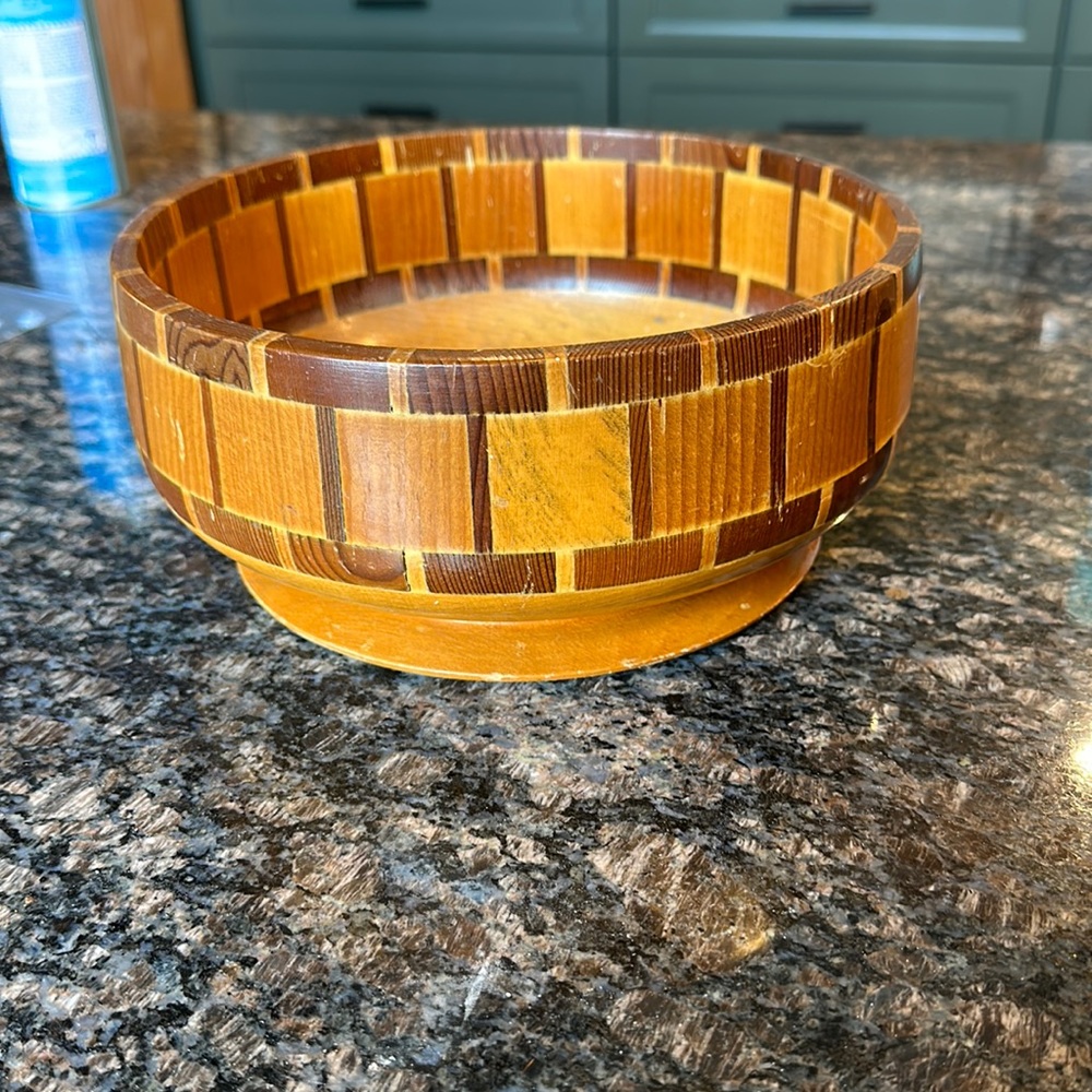Vintage California Redwood Bowl